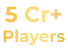 5 crore+ players